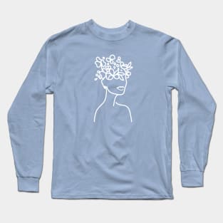 Flower Child Line Art Long Sleeve T-Shirt